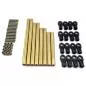 Preview: 8 pcs. Crawler links made of brass incl. 16 pcs. VA stud screws